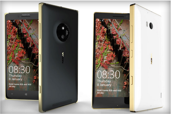 Lumia 930 830 gold