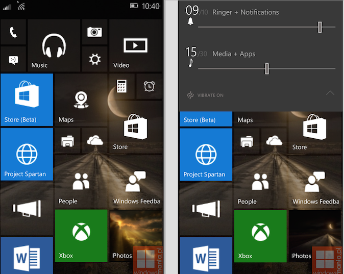 Windows 10 mobile screenshotovi