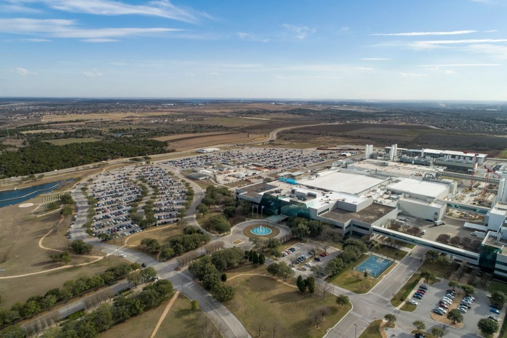 Samsungova tvornica poluvodiča u izgradnji, Austin, Teksas