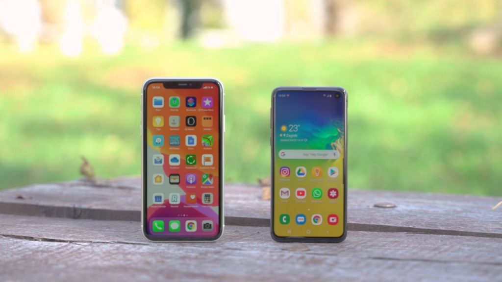 samsung s10e iphone 11